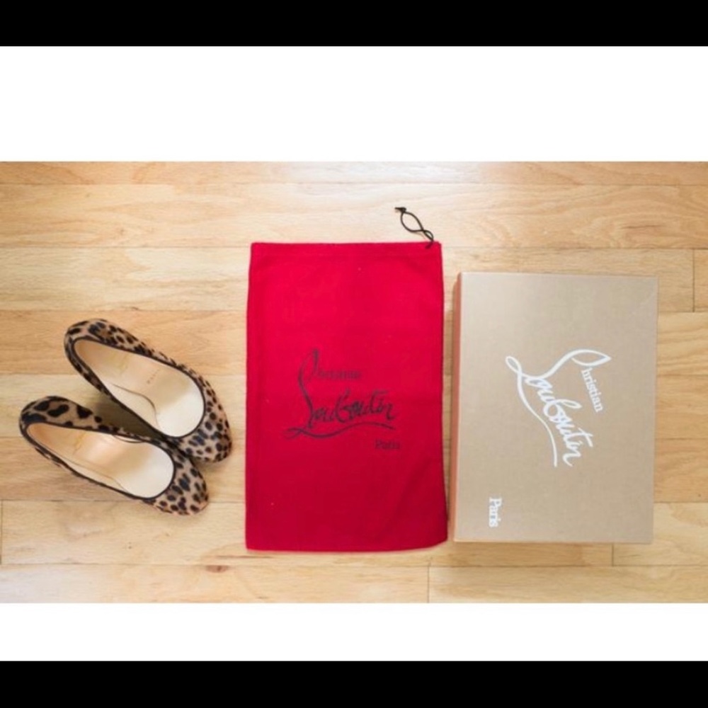 Christian Louboutin Leopard printed wedges